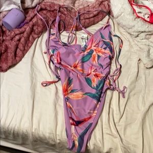 One piece Hawaiian style swim suit Forever 21